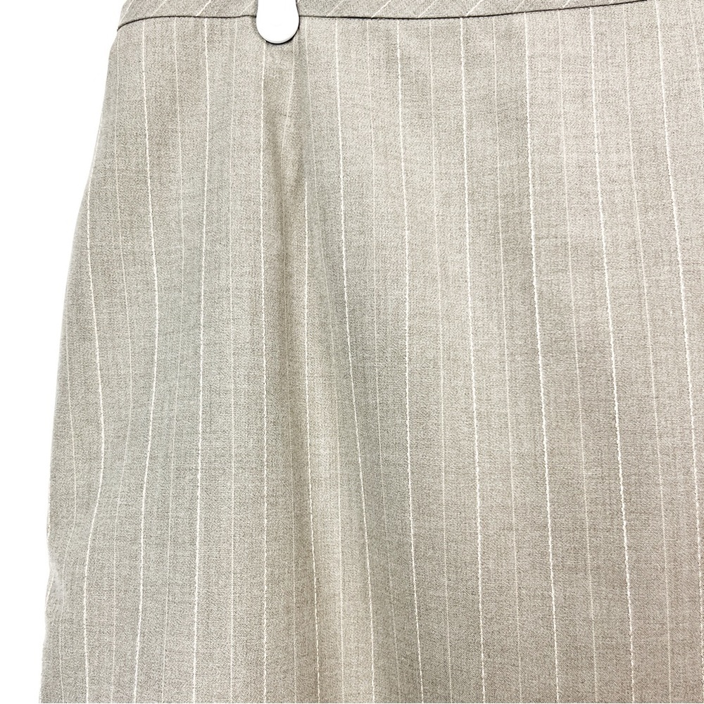 Evan Picone Tan/Grey Pin Striped Pencil Skirt - Picture 4 of 6
